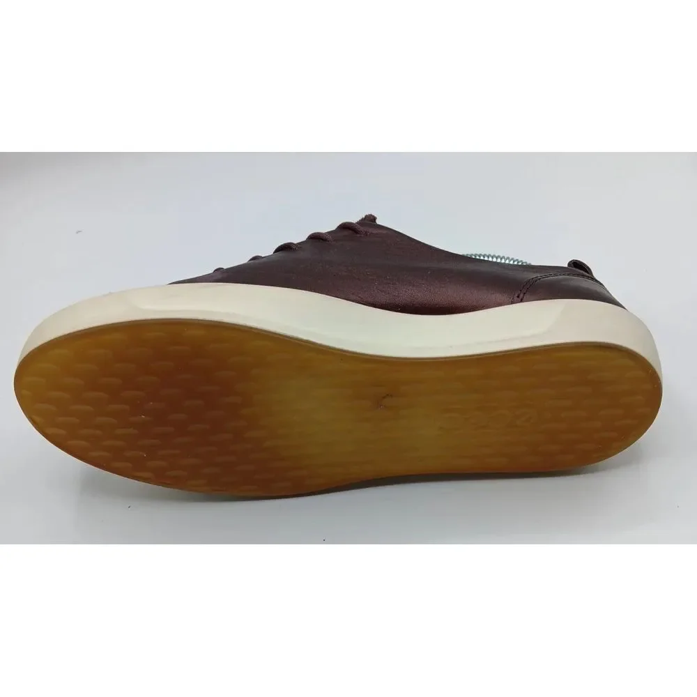 Ecco Women Size 6 Purple Leather Sneakers Comfort Danish Design‎